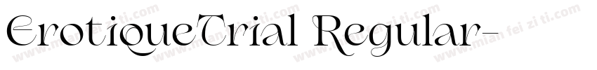 ErotiqueTrial Regular字体转换
